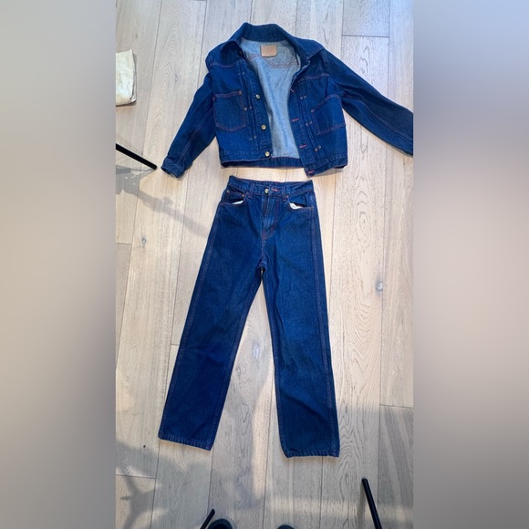 B SIDES Blue Jean Jacket with Gold Buttons (jeans not included!See other listing - Picture 12 of 12